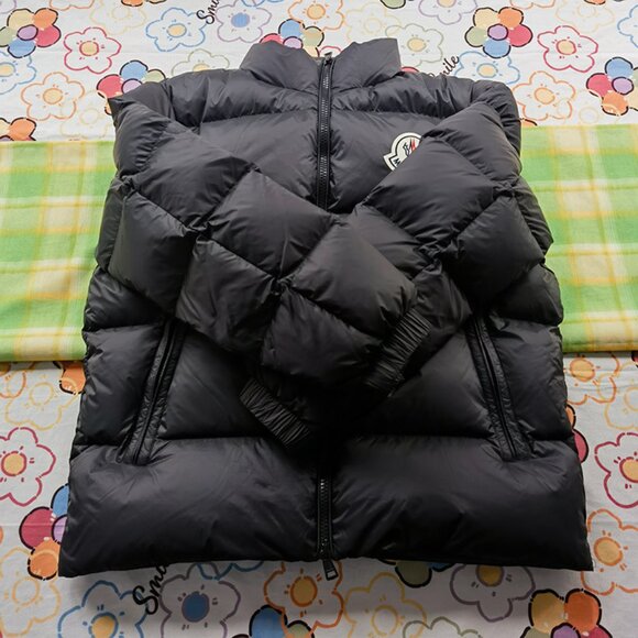 Moncler Black Short Outdoor Down Jacket - Picture 2 of 9